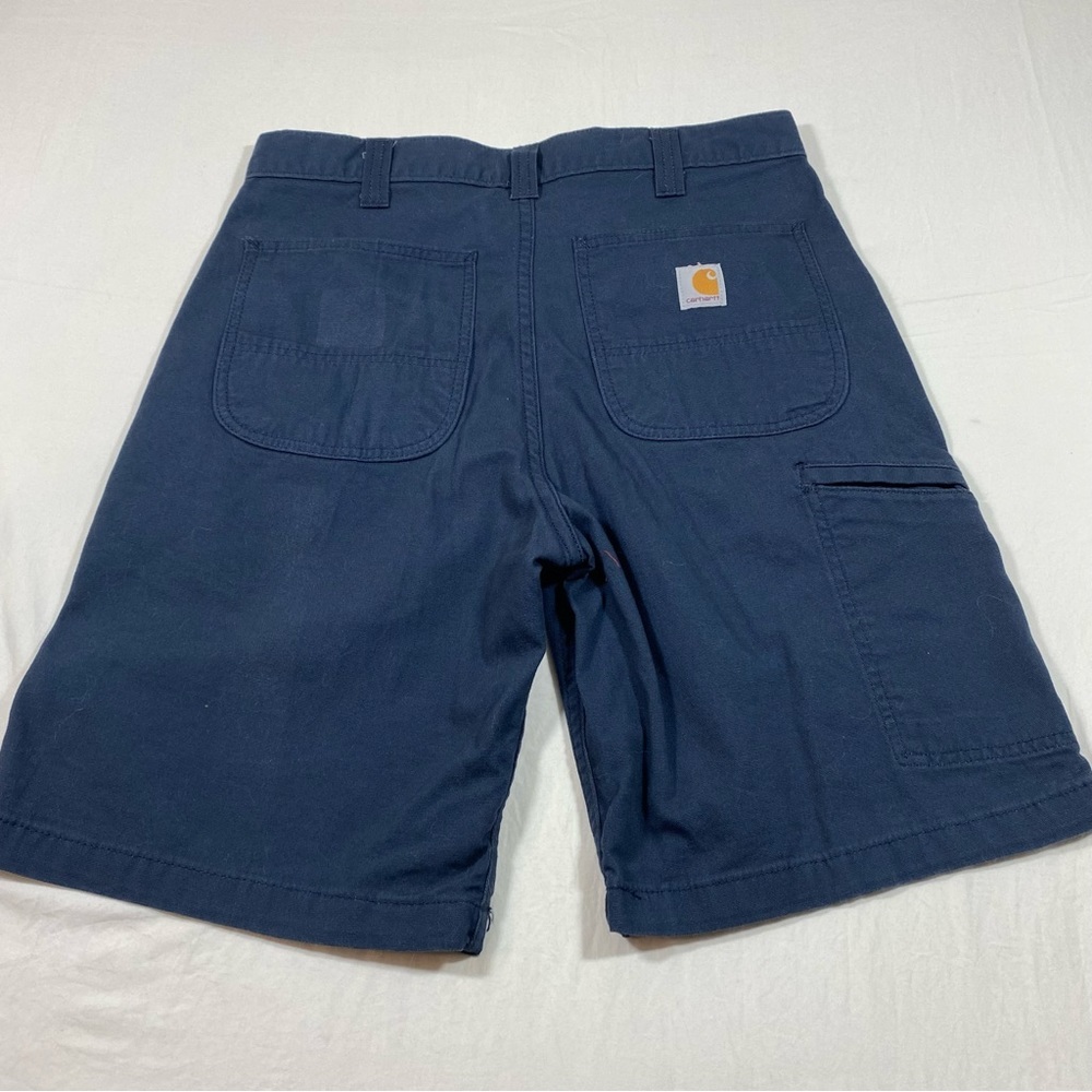 Carhartt Relaxed Fit Men’s Shorts Blue Pockets side Pocket NWOT size 32 - Picture 7 of 9